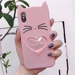 🌸🐱Pink Kitty iPhone XS Max Case